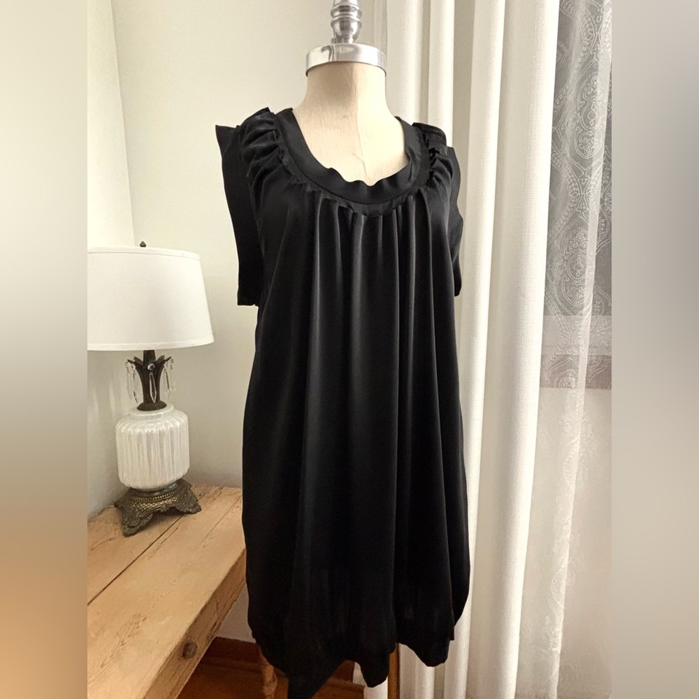 Michael Kors Black Pleated Mini Dress, EUC, Sz 16